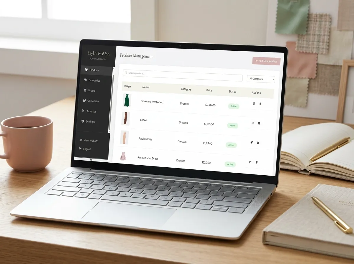 Fashion with Layla — Custom CMS