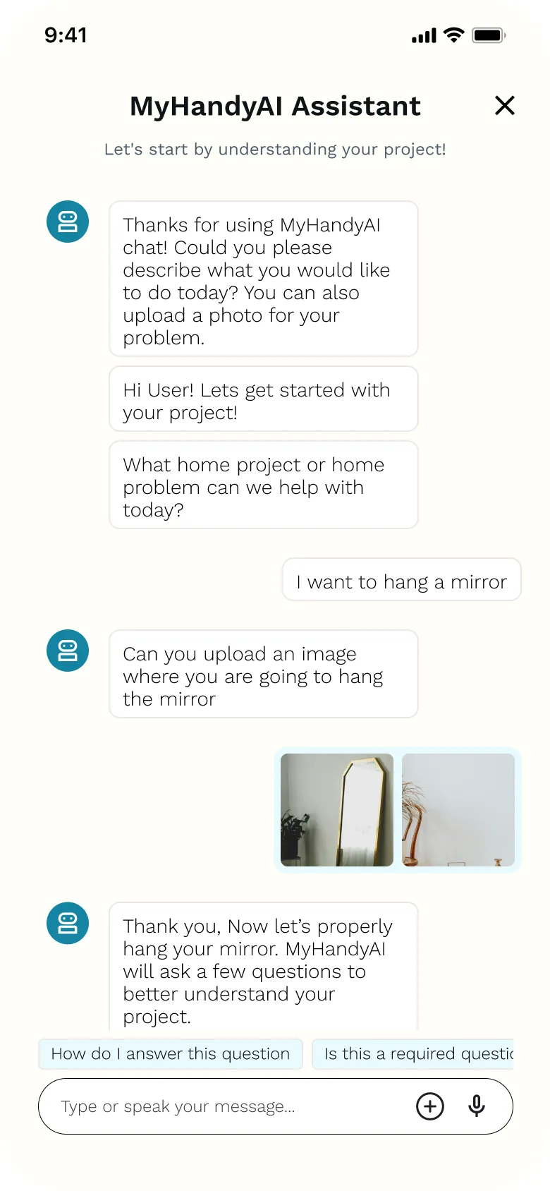 Quick response screen